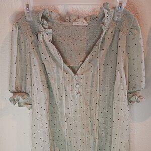 Sage green blouse